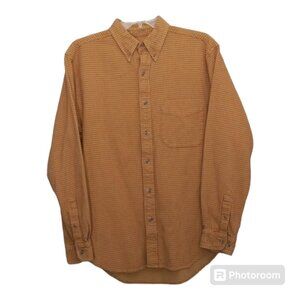 The Territory Ahead Shirt Mens M Long Sleeve Waffle Button Down Gorpcore Dadcore